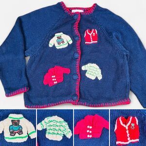 Eagles Eye Sweater Cardigan Button‎ Womens Clothes Sweaters Bear Large Vintage